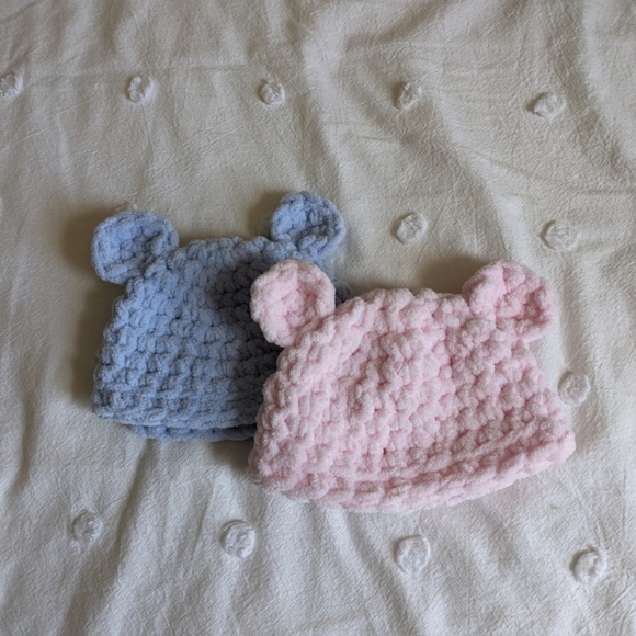 Baby Bear Crochet Hat | Baby Photoshoot | Multiple Sizes Knit Beanie | Show Gift - Picture 6 of 6